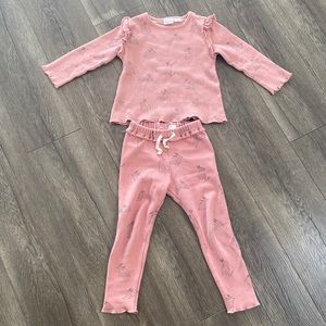 Zara size 3-4 pink girls bunny outfit